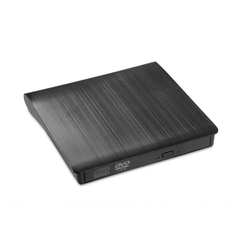 Extern optisch DVD-ROM-station IBOX IED02, USB 3.2 Gen 1, DVD-ROM (8x) / CD-ROM (24x), zwart