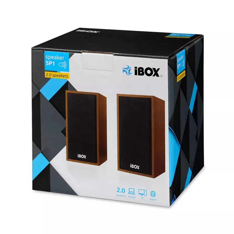 Luidsprekers IBOX IGLSP1 bedraad 2.0 tafelluidsprekers 10 W kers