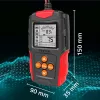 Qoltec 52484 LCD digitale batterijtester | 12V | 24V | 3Ah-200Ah