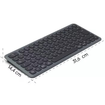 WK-500 multi-device-toetsenbord zwart-grijs