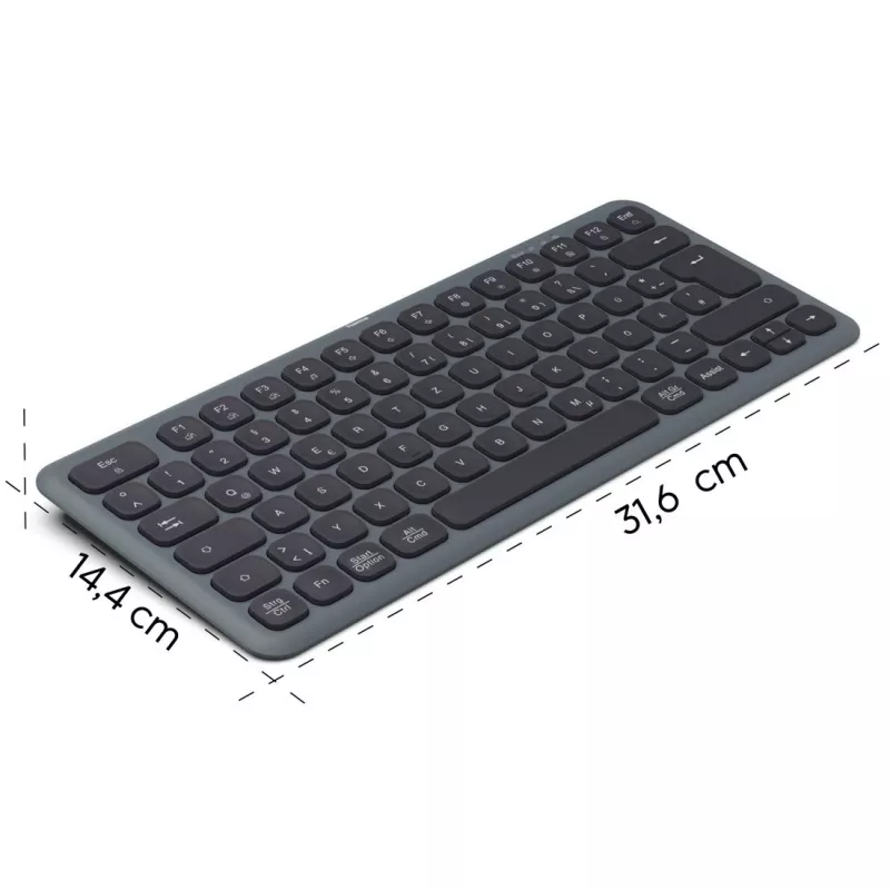WK-500 multi-device-toetsenbord zwart-grijs
