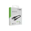 Kabel gevlochten USB-Lightning 15 cm zwart