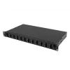 Patchpaneel Lanberg FOP1-12SD-LQB 1U staal zwart rackmontage