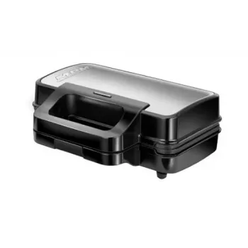 Sandwichmaker MPM MPO-43M 3in1 1000W – multifunctionele sandwichpers voor 4 sandwiches, grillen, toasten en wafels, zwart