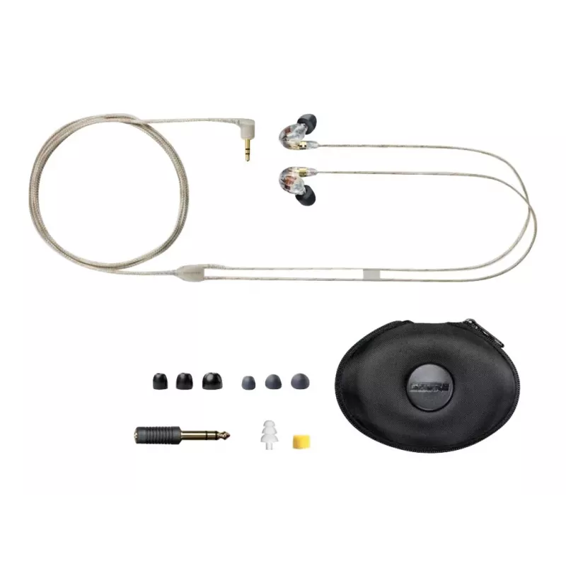 Shure SE535 headset bedraad in-ear podium/studio transparant