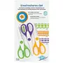 Schaarset WEDO 77 1933 kantoor-/knutselscharen universeel rechte snede 160 mm, 3 stuks, veelkleurig
