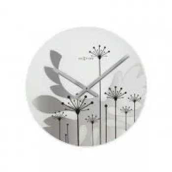 NeXtime klok 8088 Grass, Ø43 cm, wandklok, grijs