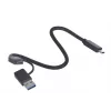 M.2 SSD-behuizing Unitek uDrive grijs — M.2 (2230/2242/2260/2280), NVMe/SATA III, USB-C 10 Gbit/s, aluminium