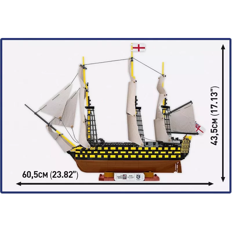 Bouwset Cobi HMS Victory — 2.517 onderdelen, gedetailleerd historisch zeilschipmodel