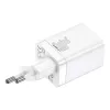 Baseus Super Si Pro snellader USB + USB-C 30W (wit)