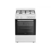 INDESIT fornuis | I6G5KCW | kookplaattype gas | oventype elektrisch | wit | breedte 60 cm | grillfunctie | diepte 60 cm | 72 L