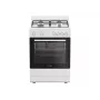 INDESIT fornuis | I6G5KCW | kookplaattype gas | oventype elektrisch | wit | breedte 60 cm | grillfunctie | diepte 60 cm | 72 L