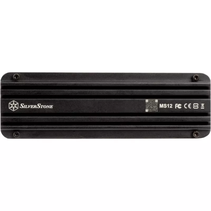 SSD-behuizing Silverstone MS12 Zwart M.2