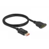 DisplayPort-verlengkabel paneelmontage DeLOCK 87095 8K 60 Hz 1 m