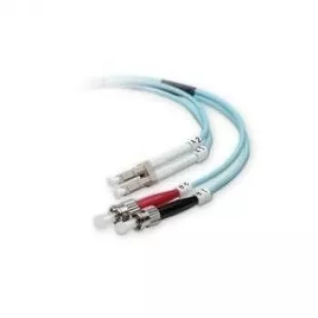 Glasvezel-patchkabel ROLINE 50/125µm LC/ST OM3 turquoise 2 m