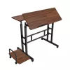 Maclean mobiele laptoptisch, zwart, 80x60 cm, max. 50 kg, in hoogte verstelbaar 67-115 cm, MC-124 B