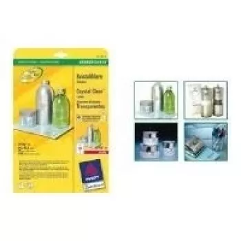 Printeretiketten transparant Avery L7783-25
