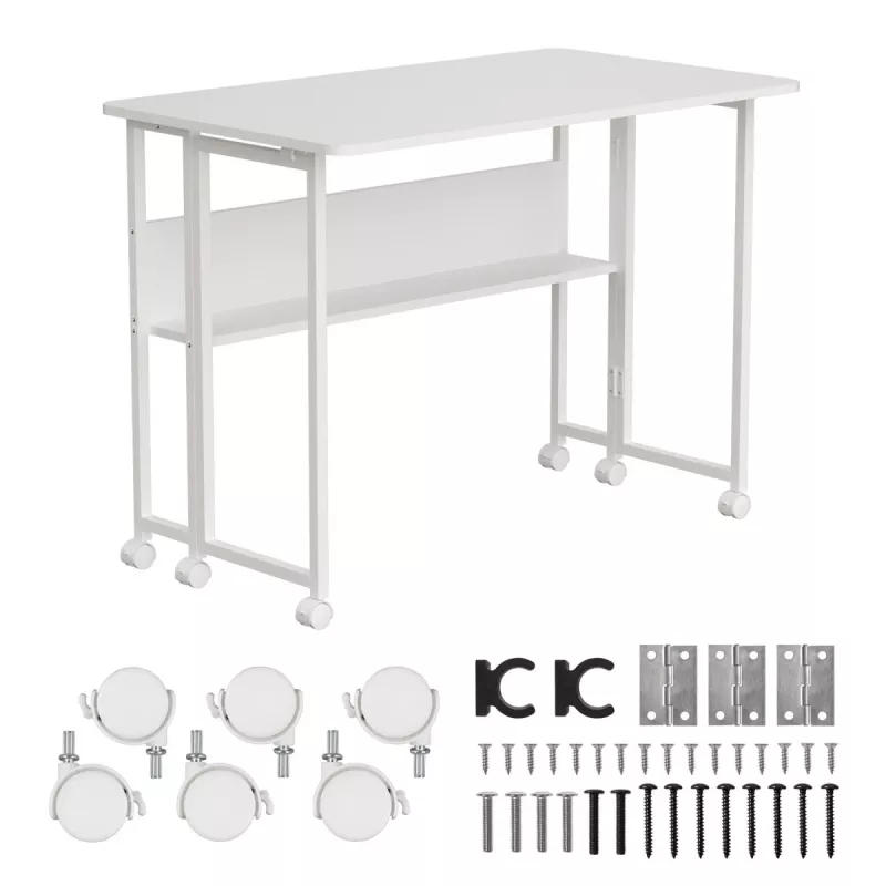 Maclean mobiel bureau wit MC-126W 50kg