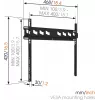 Vogels | Wandsteun | MA3000-A | Vast | 32-55 inch | Maximale belasting 60 kg | Zwart
