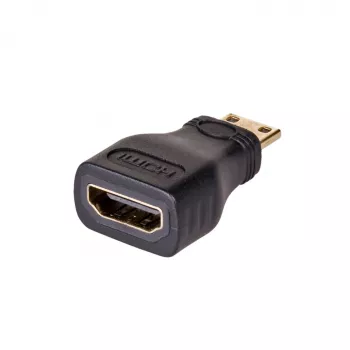 Akyga AK-AD-04 HDMI-adapter, HDMI-bus naar Mini-HDMI-stekker, zwart