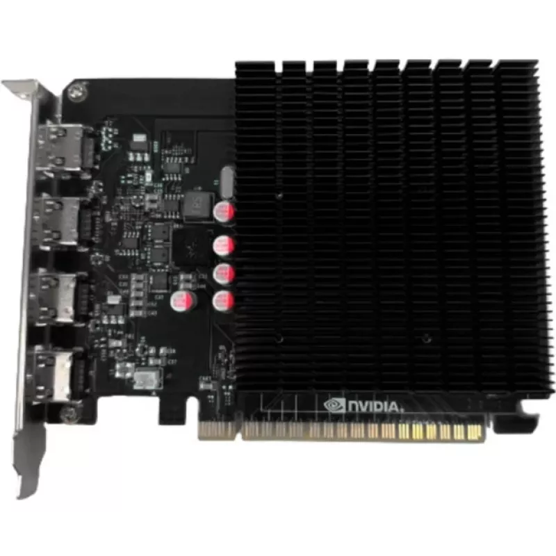 Biostar VN7313TG46 GeForce GT 730 videokaart, 4 GB, 4x HDMI, passieve koeling