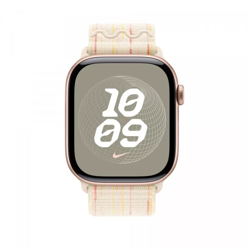 Starlight/roze Nike Sport Loop 46 mm