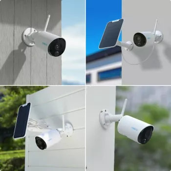 Reolink Argus Eco WiFi-bewakingscamera voor buiten, 1080p, accu/zonne-energie (BWB2K07)