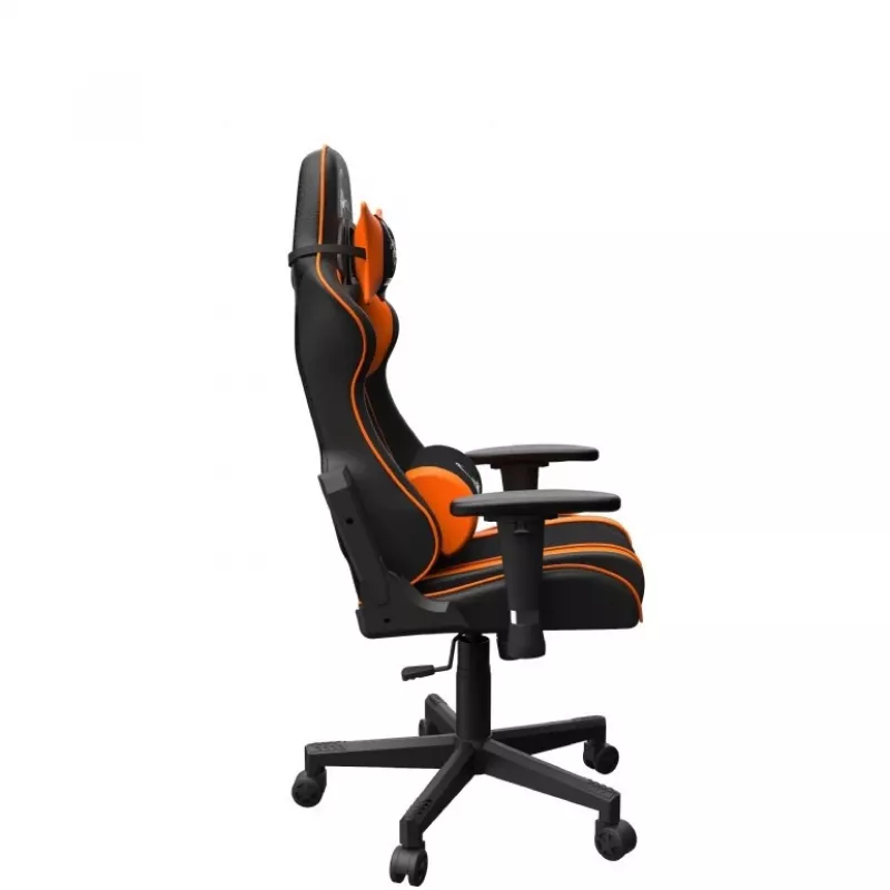 Gamingstoel GEMBIRD GC-SCORPION-04X zwart-oranje ergonomisch design, verstelbare zitting, hoge rugleuning