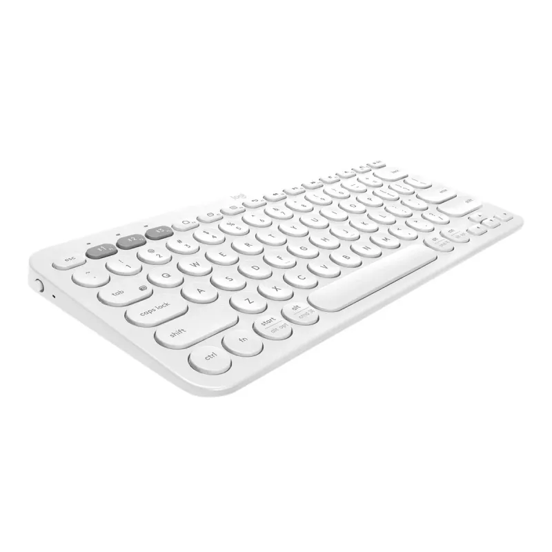 Logitech Multi-Device K380 - toetsenbord - draadloos - Bluetooth 3.0 - Duits - off-white