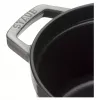 Staub La Cocotte rond 26 cm, gietijzer, grafietgrijs