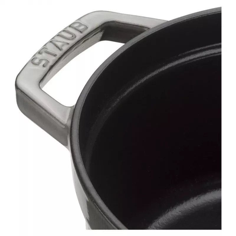 Staub La Cocotte rond 26 cm, gietijzer, grafietgrijs