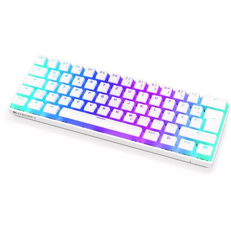 Thock Compact Wireless Pudding Onyx White, Gaming-toetsenbord wit, DE-layout, Kailh Box Red