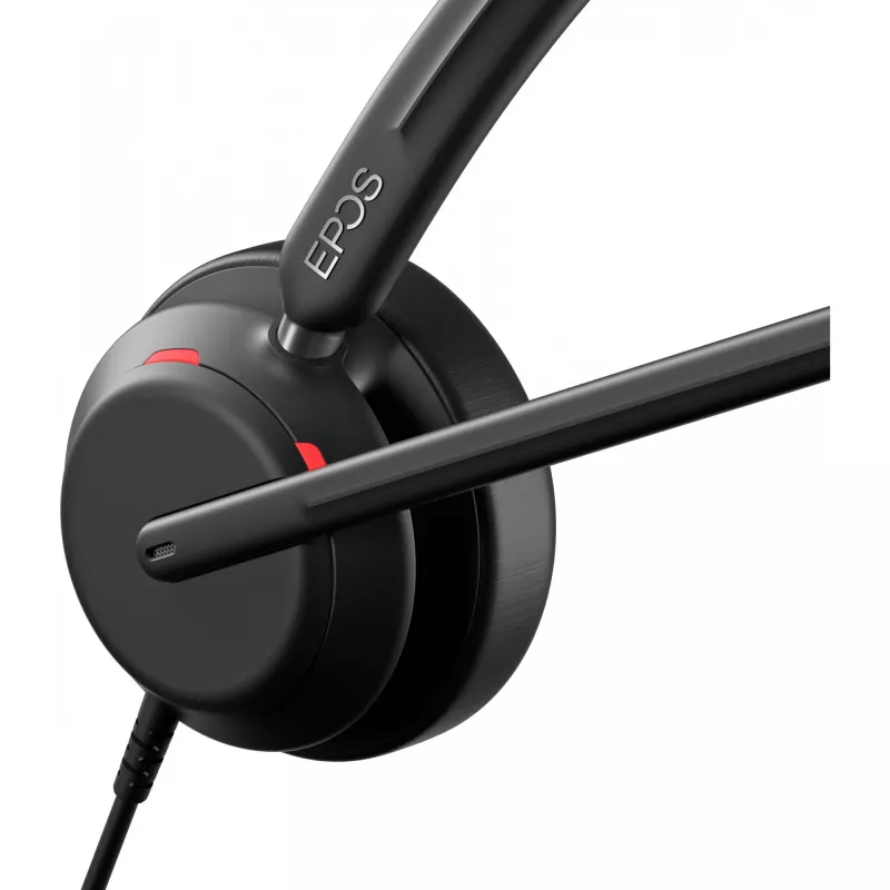 Epos IMPACT 730, mono-headset, bedraad, 3 digitale microfoons, super-wideband-technologie