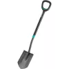 Gardena 17012-20 – drainageschep – staal – zwart – D-vormig – monochroom