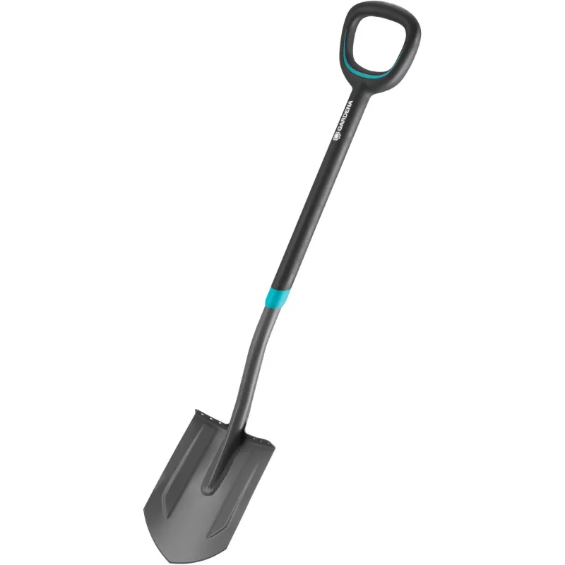 Gardena 17012-20 – drainageschep – staal – zwart – D-vormig – monochroom
