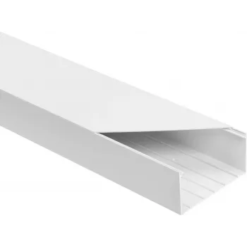 Elektro-installatielat compleet wit LS 130x60 2m (verpakking met 6)