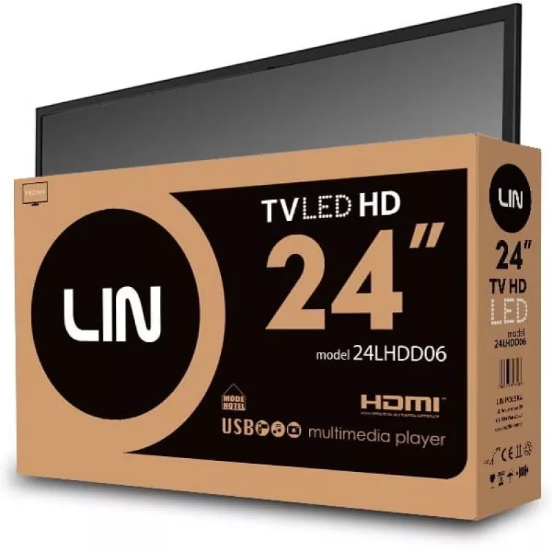 LIN 24LHDD06 HD Ready DVB-T2 zwart