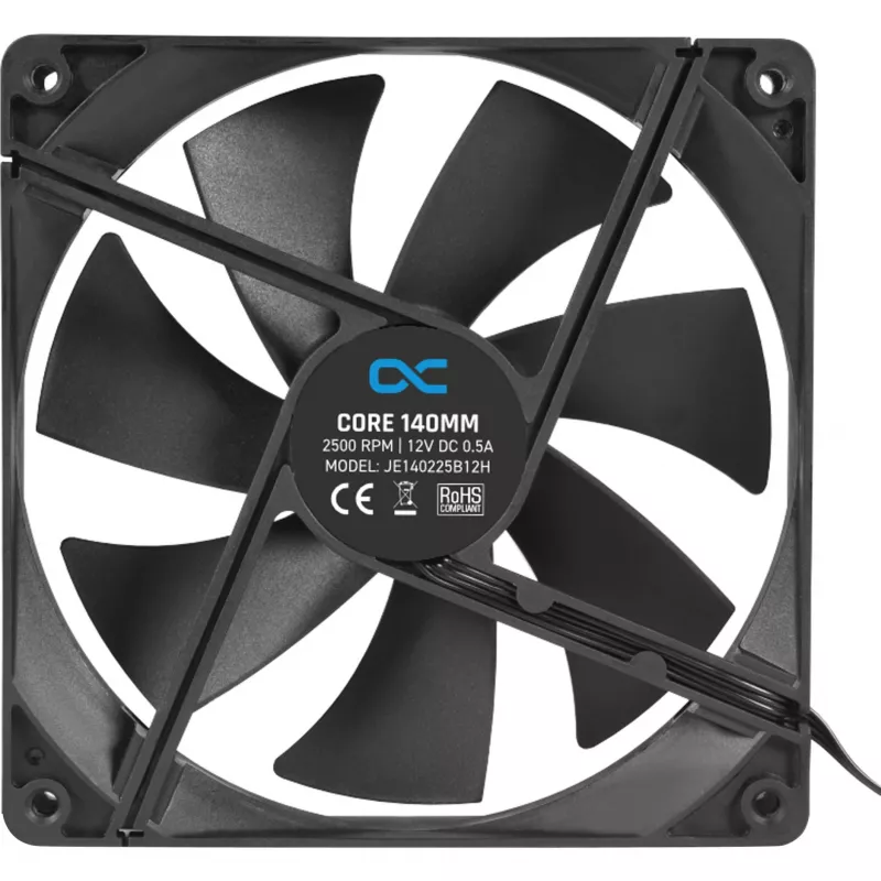 Alphacool Core 140-mm-PWM-behuizingsventilator 2500 tpm zwart