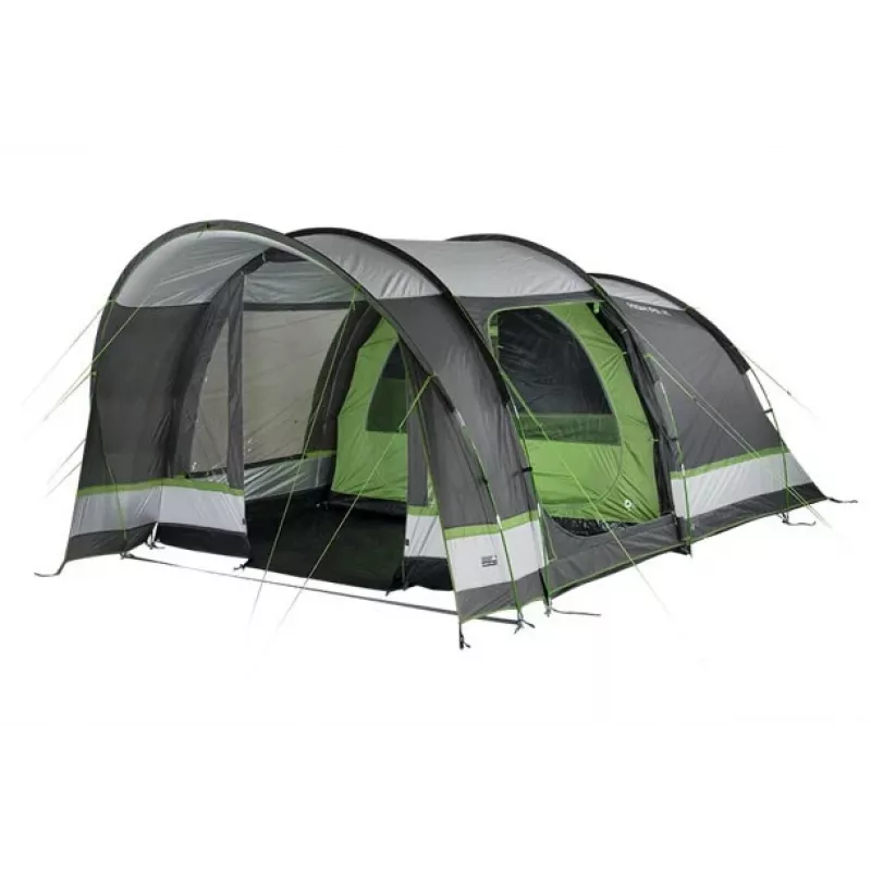 High Peak Brixen 5.0 koepeltent 5 personen zwart, groen, grijs
