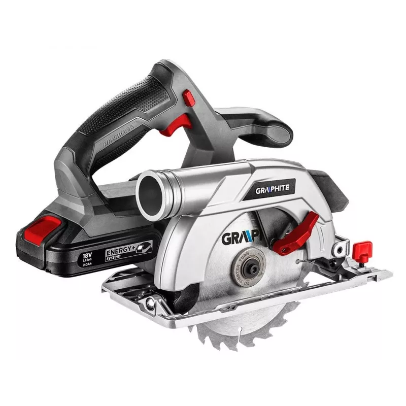 Graphite 58G023 handcirkelzaag, 16,5 cm, grijs, rood, zilver, 4200 t/min