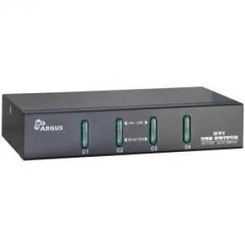 Inter-Tech Argus KVM-AS-41DA - KVM-/audioswitch - 4 x KVM/audio - desktop (88887201)