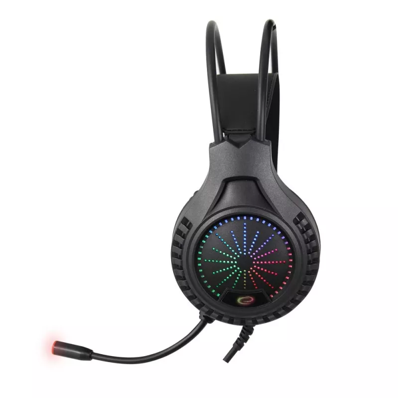 Esperanza EGH5000 Aviator gamingheadset met microfoon, virtuele 5.1-surround, USB 2.0, 32 Ω, volumeregeling, zwart