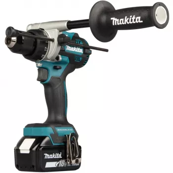 Accu-slagboormachine DHP492RTJ, 18Volt (blauw/zwart, 2x lithium-ion-accu 5,0Ah, MAKPAC Gr.2)