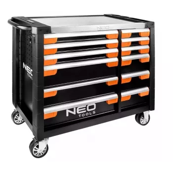 Gereedschapskast NEO tools PRO 12 laden 84-225, robuuste opbergruimte van staal voor gereedschap