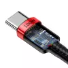 Baseus Cafule PD2.0 100W Flash-Charging USB-naar-Type-C-kabel (20V 5A) 2m rood+zwart
