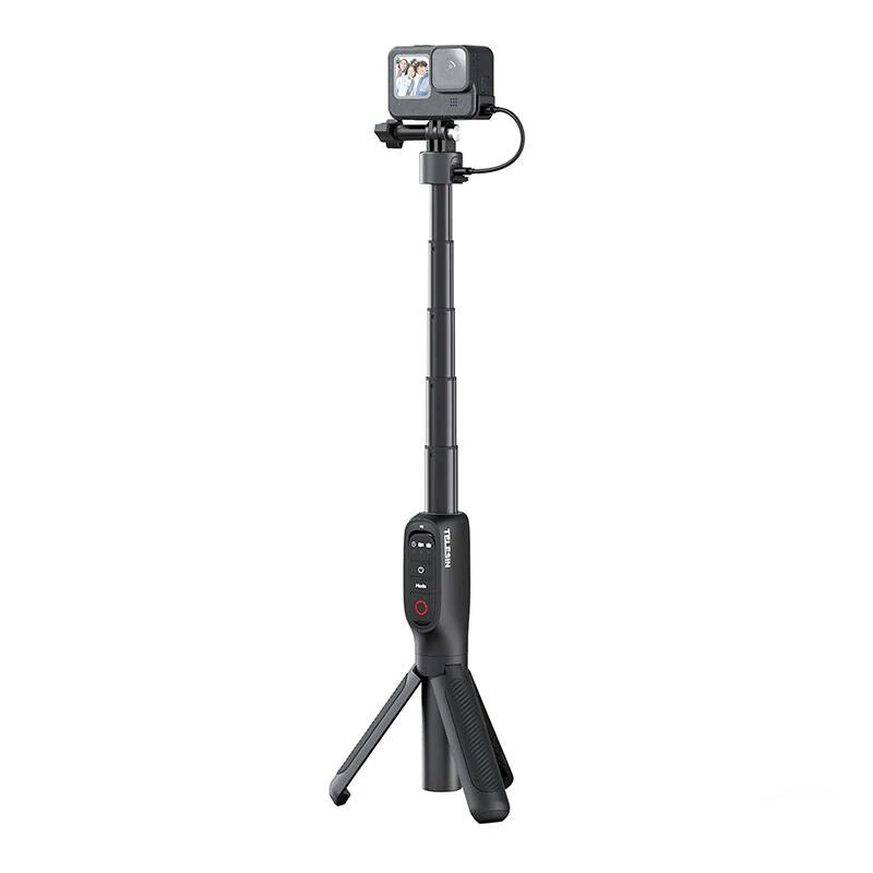 Telesin S1-CSS-01-TGP statief en selfiehouder met afstandsbediening voor GoPro Hero 13/12/11/10/9/MAX