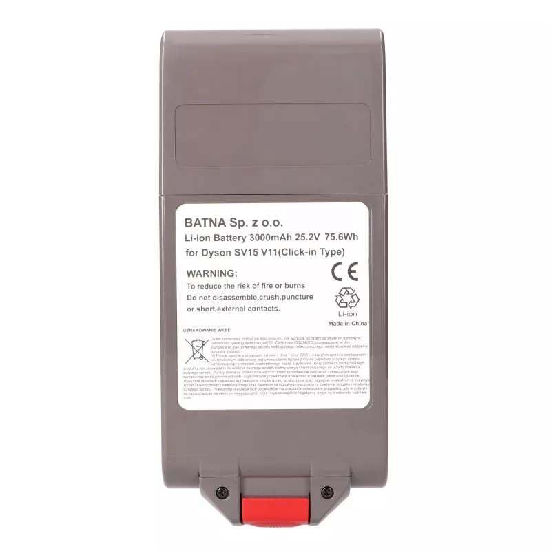 Vervangende accu voor Dyson V11 25,2V 3000mAh van Extralink