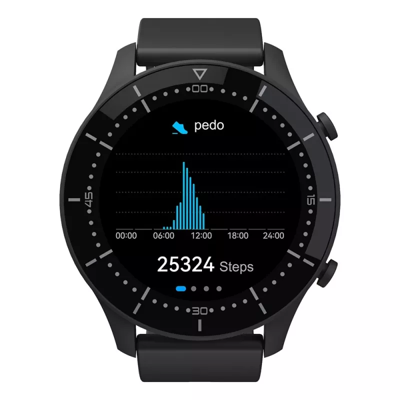 Smartwatch MEDIA-TECH MT870 — 1,3 inch (3,3 cm) IPS-touchscreen, 51 mm behuizing, Bluetooth, zwart
