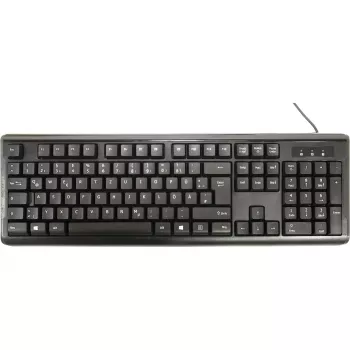 Inter-Tech AC KB-102DE desktop USB zwart 1000dpi 105 toetsen bedraad (88884138)