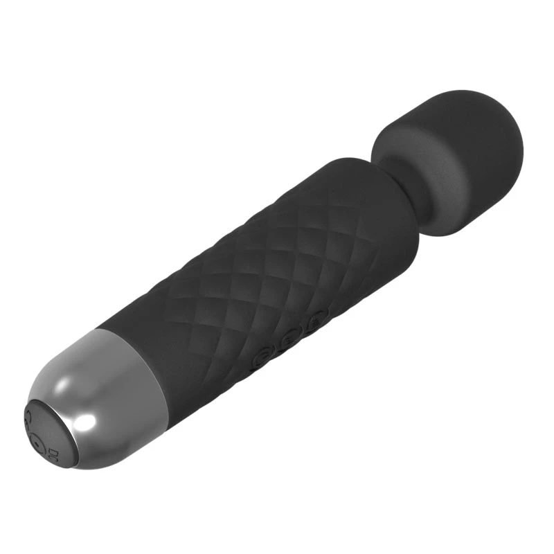 Clitoris-massageapparaat Erolab Wand-M zwart — oplaadbaar, waterdicht